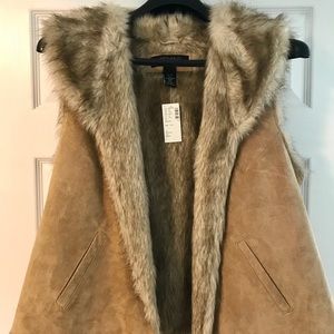 Lane Bryant Brand New Faux Fur Vest